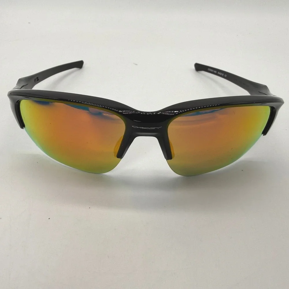 Oakley Sunglasses Men OS Black Flak 2.0 XL OO9363-1464 Fire Iridium Sport Wrap